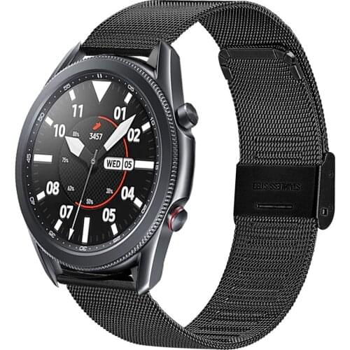 Galaxy watch 3 strap 45mm 41mm mesh loop for samsung galaxy watch 46mm active 2 band for huawei watch gt 2e amazfit bip bands