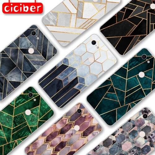 Granite Marble Case For Google Pixel 4 5 3 2 XL Cover for Pixel 3a 4a XL 5G Soft Silicone TPU Luxury Shockproof Phone Back Funda