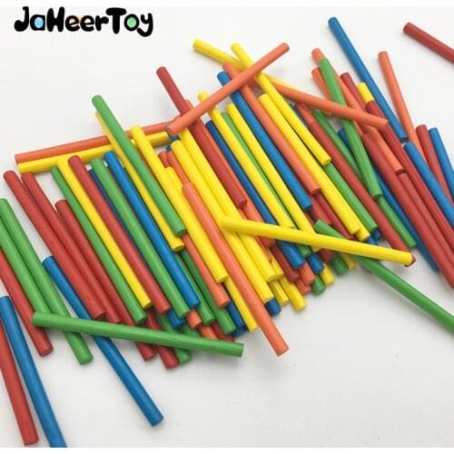 JaheerToy Baby Math Toys for Children Wooden Montessori Educational Toy Figure Stick 3-4-5-6 Years for Kids