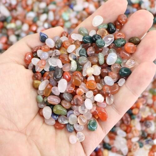 6-9mm Natural Crystal Gravel Specimen Colorful Crystal Use Decor Garden Colorfull aquarium Healing Energy Stone Rock Mineral