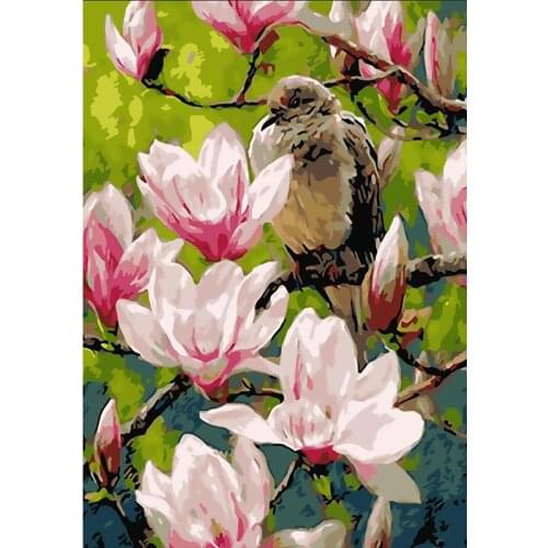 DIY Oil Painting By Numbers Animal Bird flower Handpainted Gift Kits Pictures By Numbers Horse On Canvas Decor For Home
