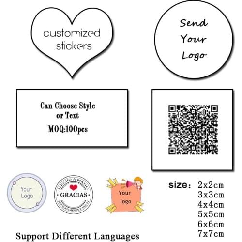 100pcs Adhesive Customed Sealing Stickers Labels Baking Wedding Decoration Gift Packaging Stationery Stickers for Envelopes