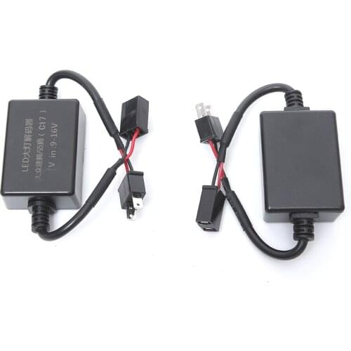 C18 2pcs strengthen LED Headlight Canbus Kit h1 h4 h15 9005 9006 H7 h13 H11 Computer Warning Error EMC Resistor Canceler Decoder