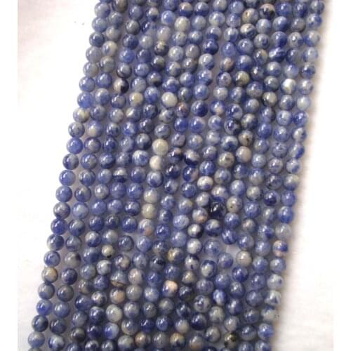 Natural Sodalite Round 4mm,10mm Loose Beads For Jewelry Making DIY Bracelet Necklace Earrings