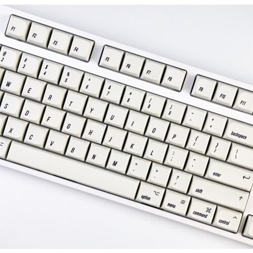 Minimalist XDA Keycaps PBT Material Dye-Sublimation For MX Switches Mechanical Keyboard Attached Mac Commond And Option Keys