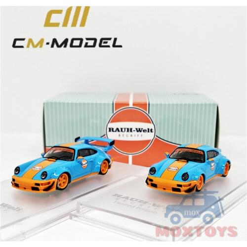 CM Model 1:64 RWB 964 Gulf GT Wing/Ducktail Diecast Model Car