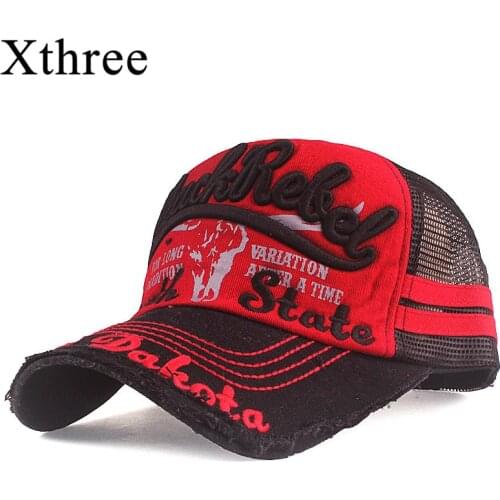 Xthree Summer Baseball Cap Mesh Women Snapback Hats For Men Bone Casquette Hip Hop Brand Casual Gorra Adjustable Cotton Hat Caps