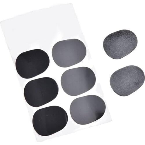 8 Pcs/lot 0.8mm Thickness Black Rubber Soprano Saxophone Sax Clarinet Mouthpiece Pads Patches Cushions