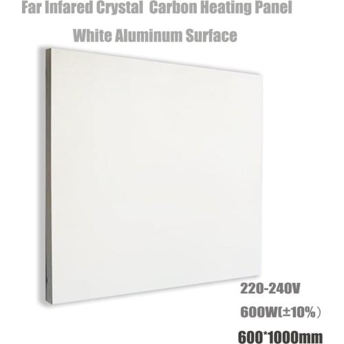 NF 600W 600x1000mm Frameless White Infrared Heating Panel Remote Carbon Crystal Home Warm Heaters Wall Ceiling Mounted