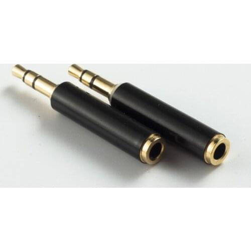 NEW Gold Plated 3.5mm TRS Male To Female TRRS Audio Stereo Adapter Connectors 3.5mm 3 Pole Male To 3.5mm 4 Pole Female