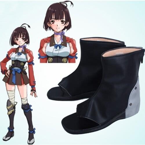 Koutetsujou no Kabaneri Mumei cosplay shoes Kabaneri Of Iron Fortress Anime boots Custom-made