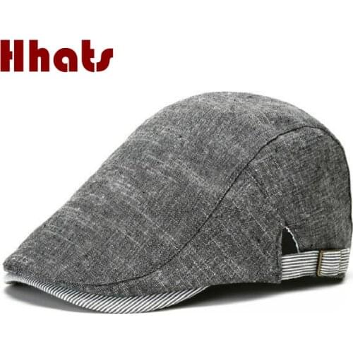 Which in shower plain beret hat women men cotton spring autumn newsboy cap British style solid flat cap outdoor breathable bones