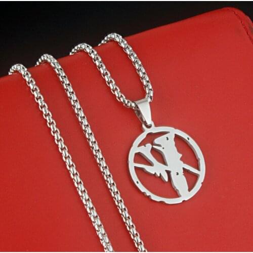 Fujiwara hao Lightning Joint Necklace Titanium Steel Does Not Fade Hip-Hop Brand Men Pendant Wu Yifan Same