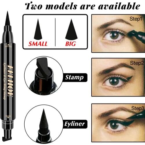 Eyeliner Pen Waterproof Long Lasting Liquid Eyeliner Pen Eye Makeup Large Small Style Quick-drying Makeup Cosmetic EyelinerTSLM1