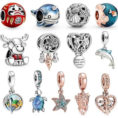 Silver Plated Bead for Charm Chain DIY Handmade Bracelet Pendant Dropshipping Wholesale Women Accessories Fashion Jewelry