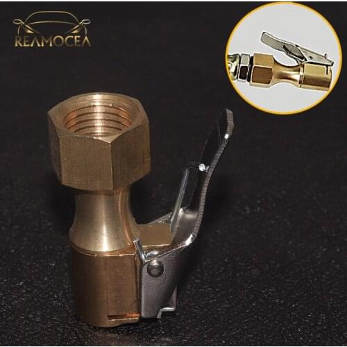 Reamocea 1Pc 1/4''/ 15mm Auto Vehicle Inner Wire Valve Mouth Air Compressor Pump Connector Copper For All Type Tire Inflation