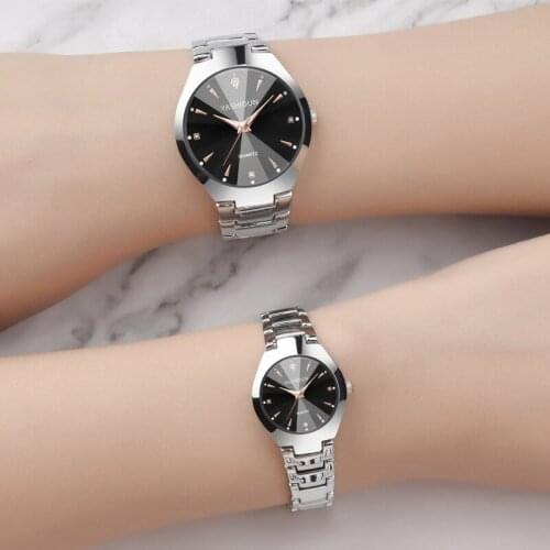 Modern female table steel band couple watches students luminous watches manufacturers