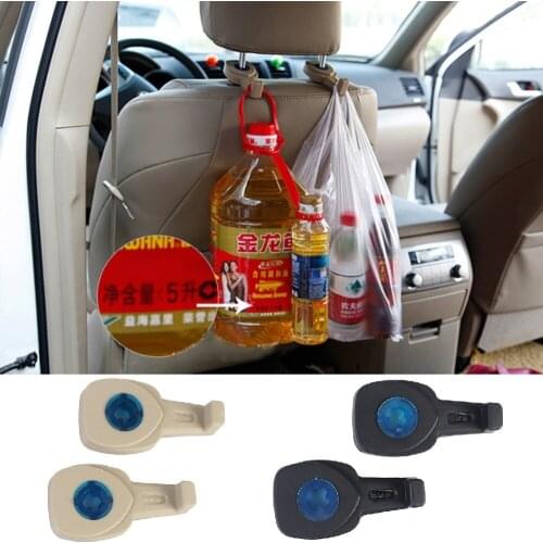 Universal 2 PCS Car Hook Auto Cargo Trunk Fastener Clip Portable Seat Bag Hanger Purse Bag Organizer Holder Hook