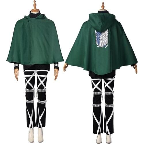 Adult Men Attack on Titan Scout Legion Cosplay Costume Clothings Halloween Full Props Suit