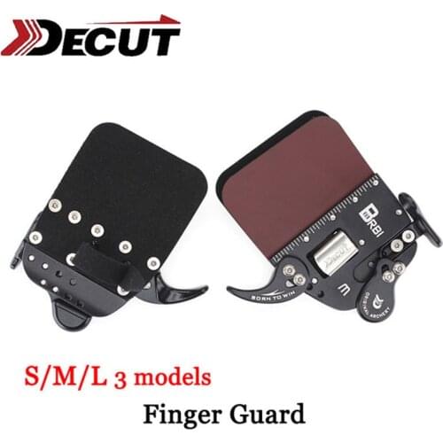 1pc Adjustable Archery Finger Guard Tab Leather Protector Gloves Right/Left Hand Protect Gear Bow Hunting Shooting Accessories