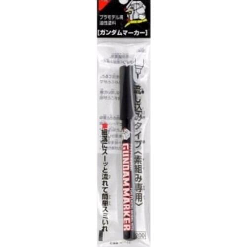 1pcs X GSI Ceros Mr.Hobby GM301 Gundam Marker Pen Painter Pour Type Black