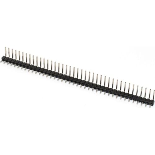 20pcs 40 Pin 1x40 Single Row Male 2.54mm Breakable Pin Header copper Right Angle Connector