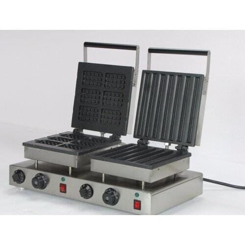 220V electric churros machine maker and rectangle waffle maker belgian