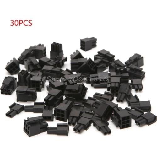 30 Pcs 4.2mm 6+2 Pin Male Power Connector Plastic Shell For PC Graphics Card PCIE New XQ_7 Drop shipping