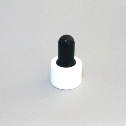 5/10/15/20/30/50/100ml Brown Essential Oil Bottle Black Rubber Head Dropper Cover Plastic White Cap Glass Cosmetic Container