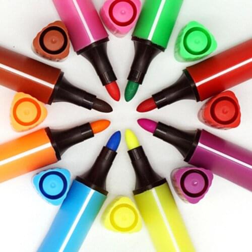 24 Colors Watercolor Pencils Children Painting Colour Non-Toxic Washable Pen Office School Supplies Korean Stationery