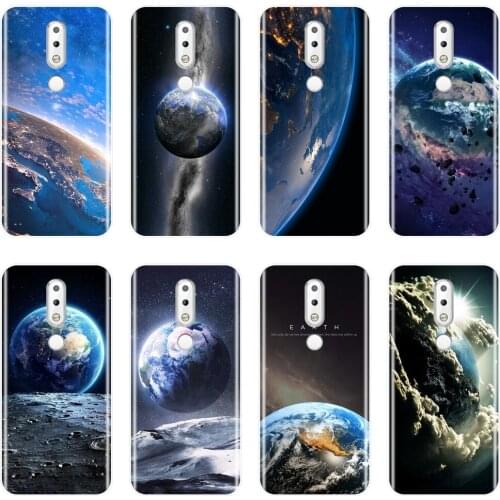 Case For Nokia 2.1 3.1 5.1 6.1 7.1 Plus Silicone Soft Space Earth Blue Star Back Cover For Nokia 2.1 3.1 5.1 6.1 7.1 Phone Case