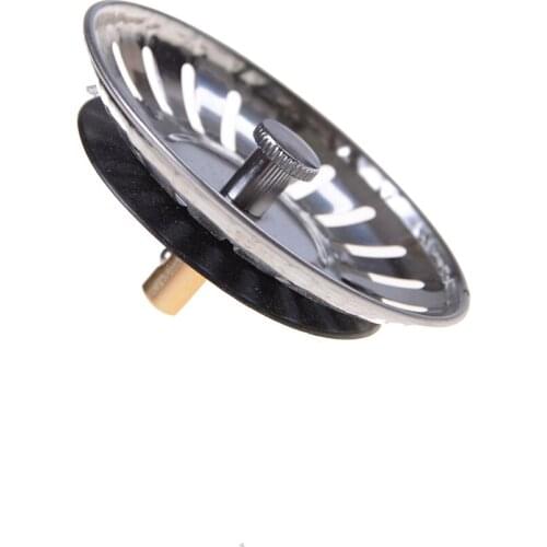 80MM Bathroom Sink Strainer Stainless Steel Water Stopper Sink Sink Water Filter Plug Kitchen Sink Accessories Kitchen Tools