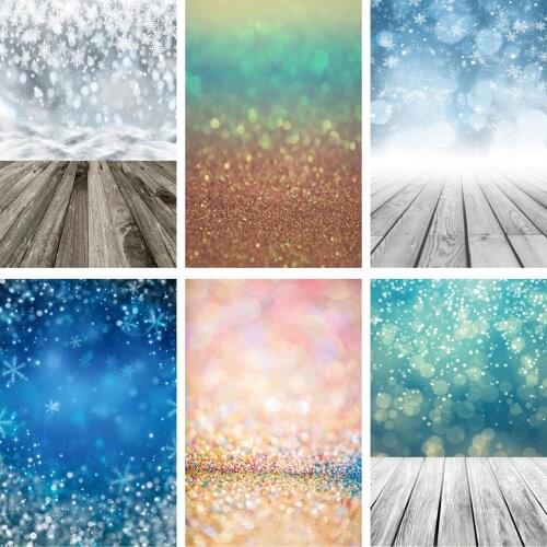 Lyavshi Wood Board Light Bokeh Glitters Shiny Spots Baby Portrait Photography Backgrounds Birthday Backdrops Wedding Photophone