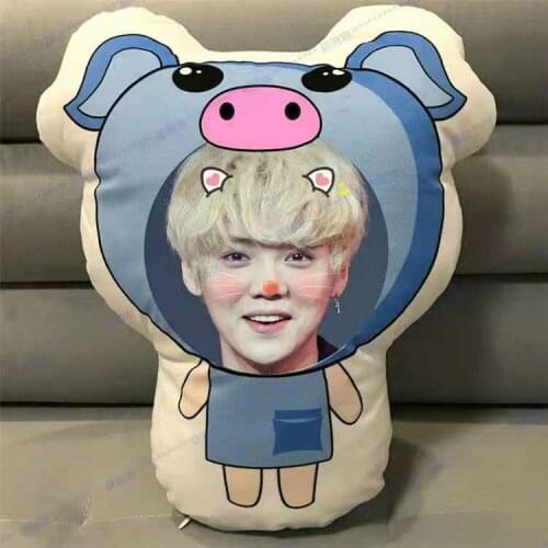 Luhan Xaio Lu Humanoid Pillow Real Photos Waiting Surrounding Shaped Pillow Cartoon Doll Doll Waist Cushion Home Decor Supplies