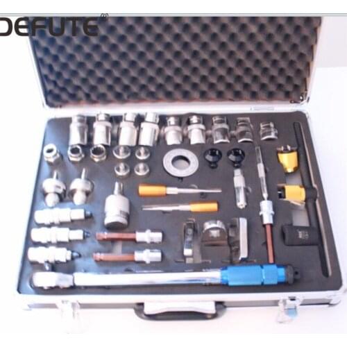 Common rail injector disassemble tools 38pcs, 38pieces common rail injector dismounting tools, common rail repairing tool