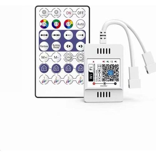 DC5V-24V LED SPI Controller DC12V WS2811 SK6812 2812 1903ic Addressable Pixel Mini WiFi Controller Magic Home APP phone control
