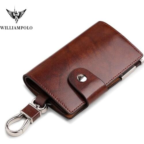 Wallets r Male Key Holder Organizer Housekeeper Keychain Purse Ring Bag Case