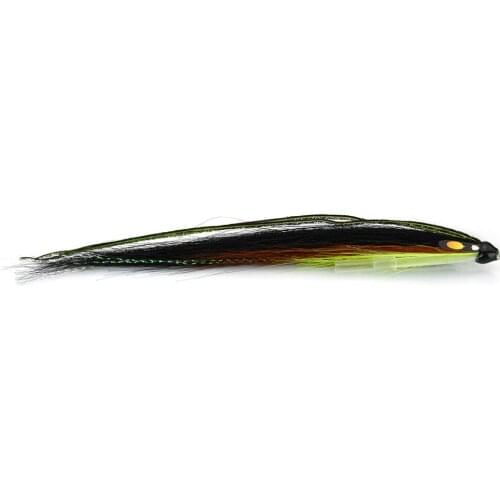 Laerdal Sunray Shadow Lightning Chartreuse Salmon Fly Sea Trout Flies Plastic Tubes (8-pack)