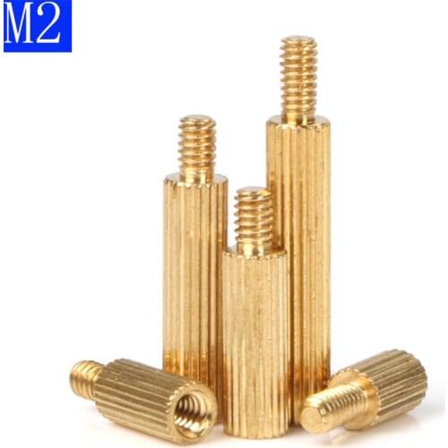 M2 + 3 (3mm - 40mm) Male-Female Brass Threaded Column Standoff Support Spacer for Camera