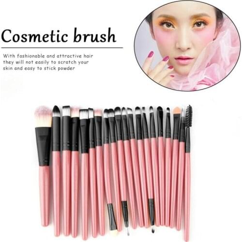 20Pcs/Kit Makeup Brushes Set Foundation Brush Cosmetic Make Up Brush Beauty Tools Shadow Brow Eyeliner Foundation Blending Brush