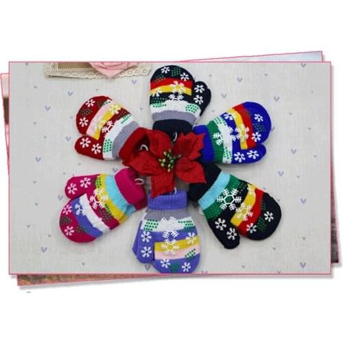 Gift,children high quality autumn winter outdoor warm women touch kids knited gloves half / full finger mitten1pair=2pcs GW61