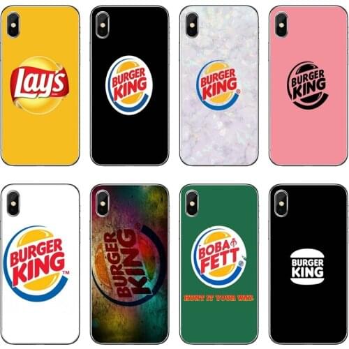 Burger king Transparent Phone Case For iPhone 12 11 Pro Max Mini XS Max XR X 8 7 Plus 6 6S Plus 5 5S SE 2020
