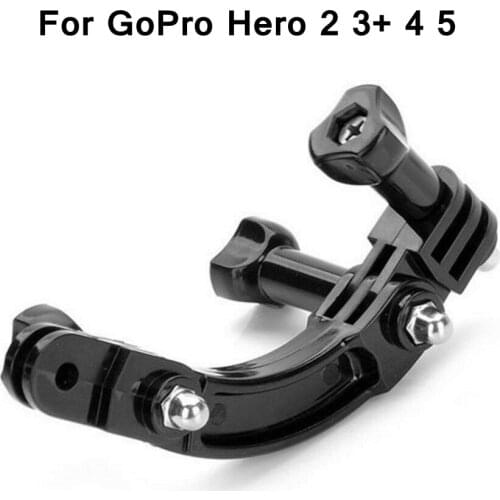 For GoPro Hero 2 3+ 4 5 Angle adjustable 90 degree rotatable Curved Extension Arm + 90 Degree Rotary Connector Chain