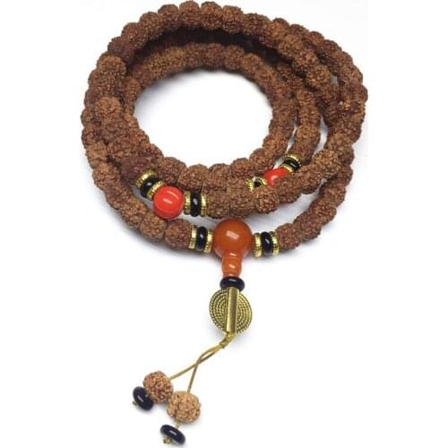 Tibetan 108 Beads Prayer 8mm*8mm Bodhi Materials Handmade Beads for prayer Tibet Style Free Shipping