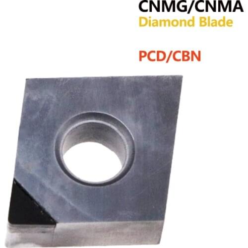 1PC CNMG120404 CNMG120408 CNMA120404 CNC lathe PCD CBN diamond insert CNMG CNMA High Hardness Cutter Blade for CNC Machine Tool