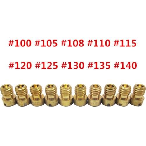 10Pcs Carburetor Injectors Nozzle Main Jet For PWK Keihin OKO CVK Carburetor Motorcycle Carburetor Injectors Nozzle