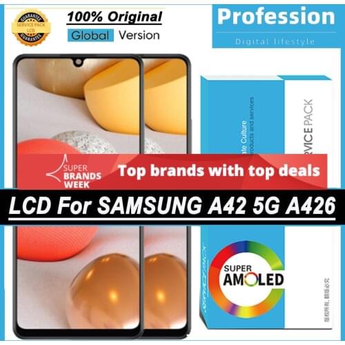 100% Original 6.6'' Super AMOLED Display for Samsung Galaxy A42 5G A426 A426B A426B/DS Full LCD Touch Screen + Service Pack