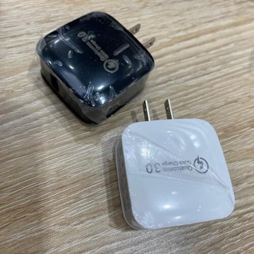 100pcs US plug QC 3.0 Quick Charge USB Charger 18W Fast Travel Wall Usb Charger Adapter For mobile phone