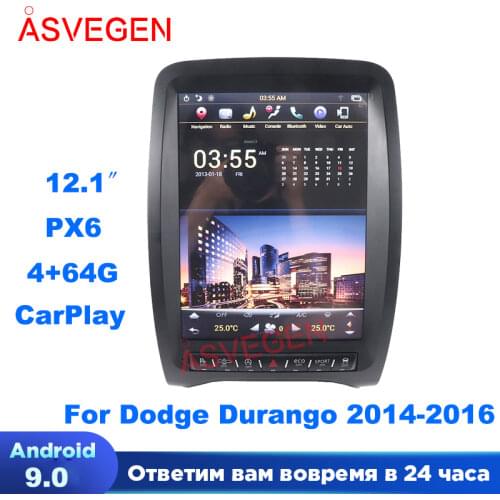 12.1" Android 9.0 For Dodge Durango 2014-2016 With 4+64G Carplay Multimedia NAVI Car Radio Stereo GPS Navigation Player