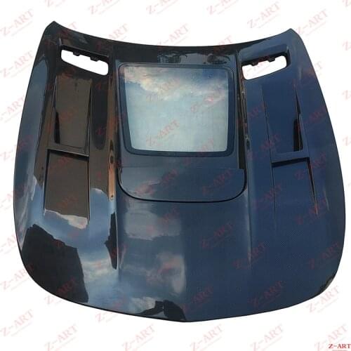 2015-2020 Z-ART for AMG GT engine bonnet for AMG GTS carbon fiber engine hood for AMG GT carbon fiber engine cover with glass